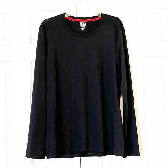 Adidas Climacool black crewneck athletic workout long sleeve top. Men's XL - Picture 6 of 12